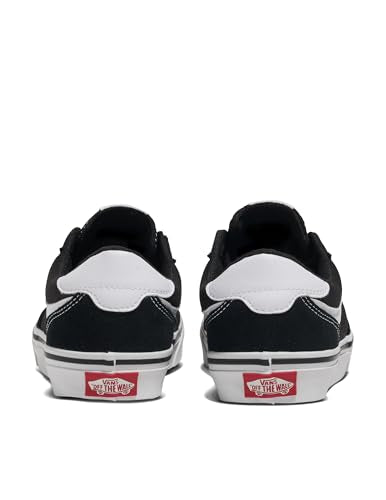 Vans Women's Brooklyn LS Shoe | Low-Top Sneakers for Everyday Wear, Walking, Work & Fashion, Black/White, 8