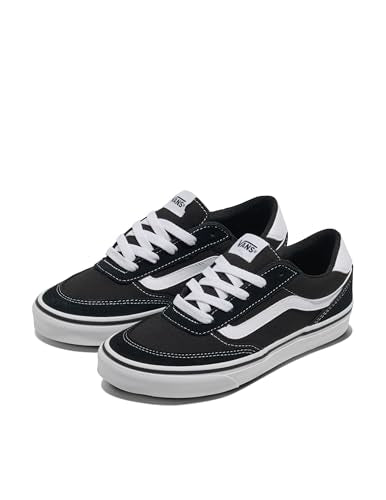 Vans Women's Brooklyn LS Shoe | Low-Top Sneakers for Everyday Wear, Walking, Work & Fashion, Black/White, 8