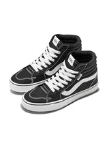 Vans Women's Filmore Hi Shoe | High Top Sneakers for Fashion & Casual Everyday Wear, (Canvas) Black/White, 7