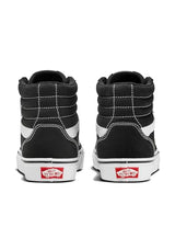 Vans Women's Filmore Hi Shoe | High Top Sneakers for Fashion & Casual Everyday Wear, (Canvas) Black/White, 7