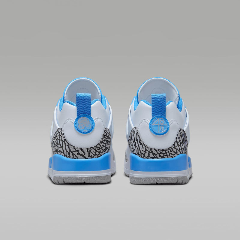Jordan Spizike Low Men's Shoes (FQ1759-141, White/Wolf Grey/Anthracite/University Blue) Size 10