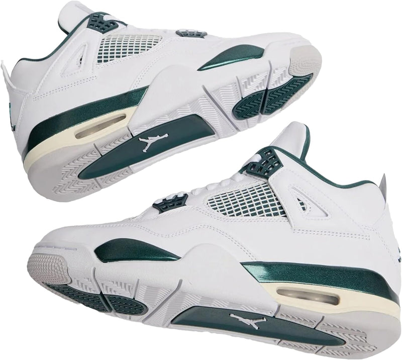 Jordan Men's 4 Retro White/Oxidized Green-White (FQ8138 103) - 14