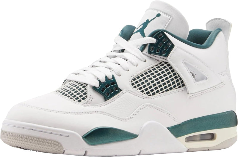 Jordan Men's 4 Retro White/Oxidized Green-White (FQ8138 103) - 14