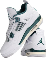 Jordan Men's 4 Retro White/Oxidized Green-White (FQ8138 103) - 14
