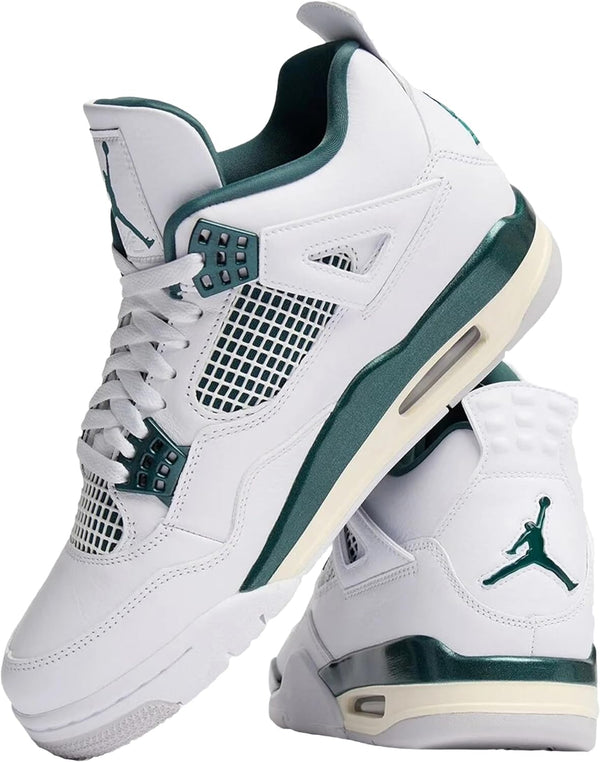 Jordan Men's 4 Retro White/Oxidized Green-White (FQ8138 103) - 14