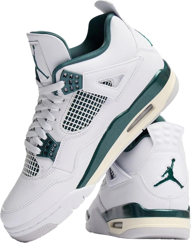 Jordan Men's 4 Retro White/Oxidized Green-White (FQ8138 103) - 14