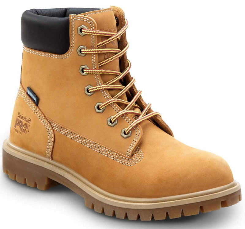 Timberland PRO 6IN Direct Attach, Women's, Wheat, Steel Toe, EH, WP/Insulated, MaxTrax Slip-Resistant Boot (7.5 W)
