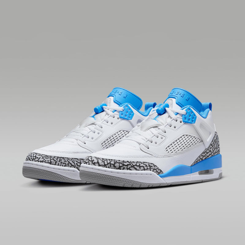 Jordan Spizike Low Men's Shoes (FQ1759-141, White/Wolf Grey/Anthracite/University Blue) Size 10
