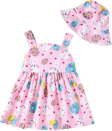 Toddler Girl Dress Baby Girl Summer Clothes Yellow Sleeveless Dresses Casual Boho Halter Sundress Toddler Outfits 18-24 Month Girl Clothing