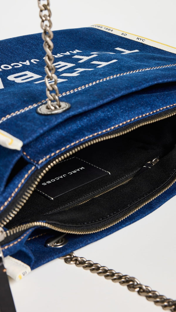 Marc Jacobs The Denim Chain Medium Tote Bag, Dark Wash