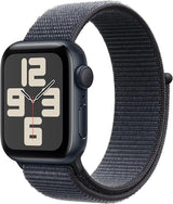 Apple Watch SE (2nd Gen) [GPS 40mm] Smartwatch with Starlight Aluminum Case with Lake Green Sport Loop One Size. Fitness and Sleep Trackers, Crash Detection, Heart Rate Monitor, Carbon Neutral