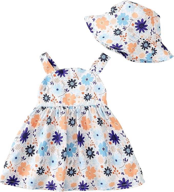 Toddler Girl Dress Baby Girl Summer Clothes Yellow Sleeveless Dresses Casual Boho Halter Sundress Toddler Outfits 18-24 Month Girl Clothing