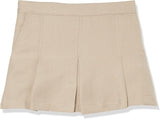 Nautica Girl's School Uniform Pleated Pull-on Scooter Skirt With Undershorts, Knit Waistband, Navy, 5